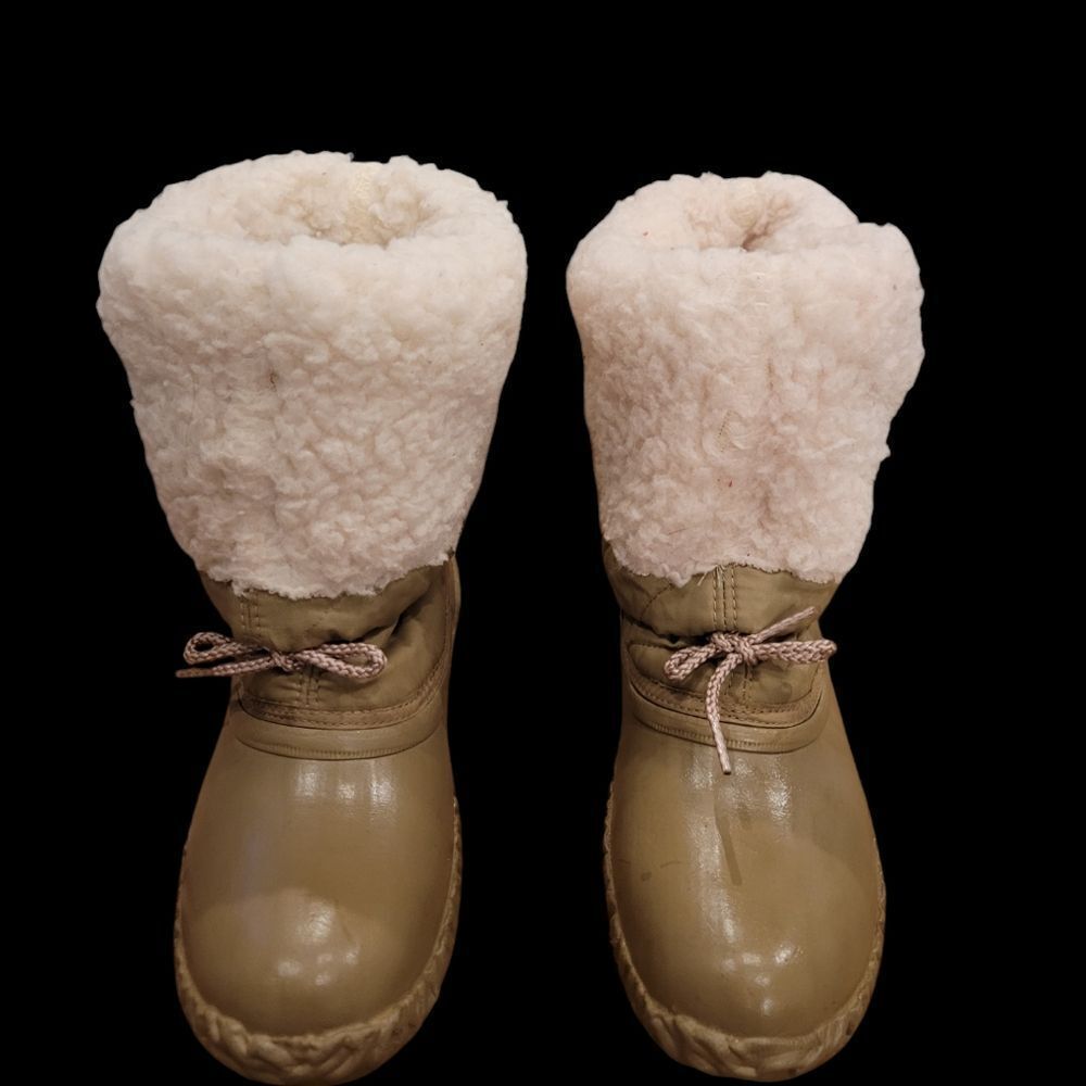 Winter faux fleece waterproof boots